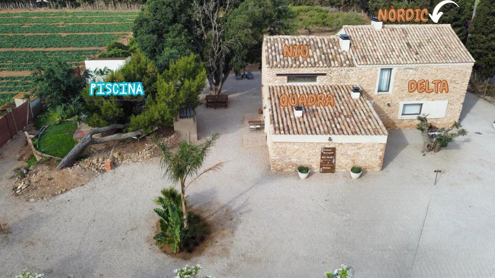 Villa Mas Xalmes Camarles Exterior foto